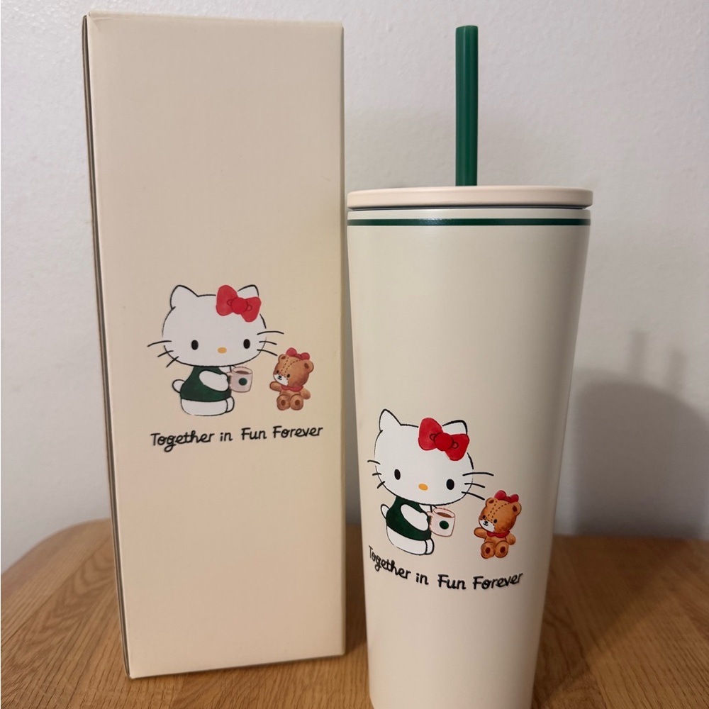 Hello Kitty Tumbler with Straw